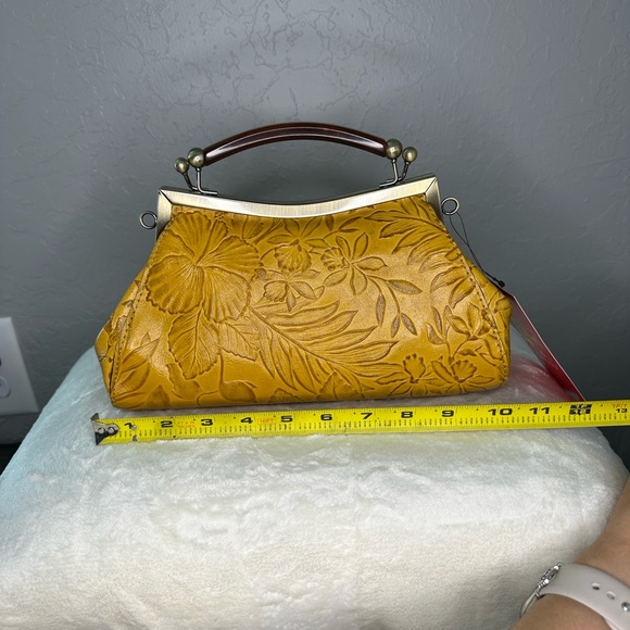 Patricia Nash Mustard Floral Embossed - Picture 8 of 13